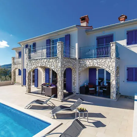 Villablu1 Doppelhaushaelfte Seaview, Pool * Zagorje