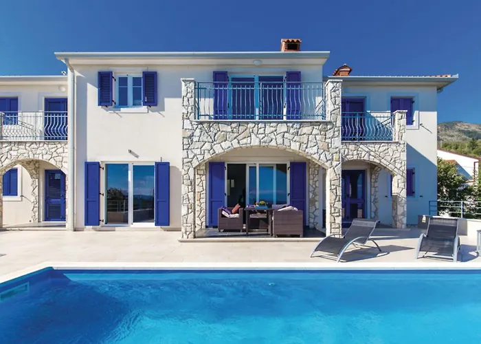 Semesterbostad Villablu1 Doppelhaushälfte Seaview, Pool Zagorje