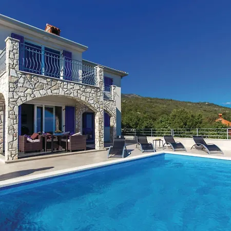 Villablu1 Doppelhaushaelfte Seaview, Pool Zagorje